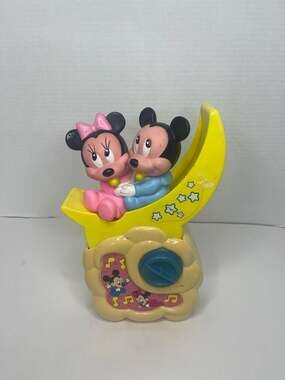 Vintage 1984 Arco Disney Mickey & Minnie Mouse Moon Musical Toy